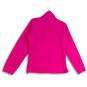 Womens Pink Regular Fit Long Sleeve Full-Zip Fleece Jacket Size M image number 2