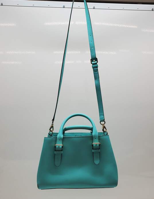 Kate Spade Teal Blue Cove Street Provence Satchel Handbag Purse Rare Turquoise image number 2