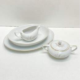 Kaysons Fine China 4 Golden Rhapsody Tableware Sugar/Creamer/Tray/Dish