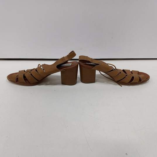 Steve Madden Women's Baara Brown Leather Lace Up Heels Size 11 image number 2