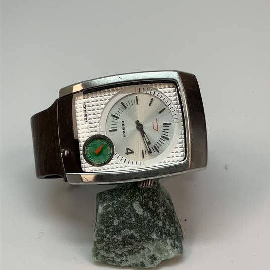 Designer Diesel DZ-4090 Silver-Tone Stainless Steel Analog Wristwatch image number 1
