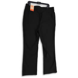 NWT Womens Black Flat Front Mid-Rise Bootcut Leg Dress Pants Size 16W alternative image
