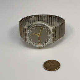 Designer Swatch Round Dial Water Resistant Silicone Strap Analog Wristwatch alternative image