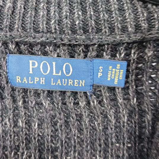 Polo Women's Button Up Gray Sweater Size SP image number 3