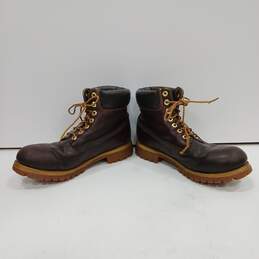 Timberland Brown Leather Boots Men's Size 9 alternative image