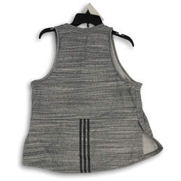 Womens Gray Round Neck Sleeveless Side Slit Pullover Tank Top Size XL alternative image