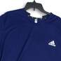 Adidas Mens Blue Crew Neck Short Sleeve Pullover T-Shirt Size 2XL image number 3
