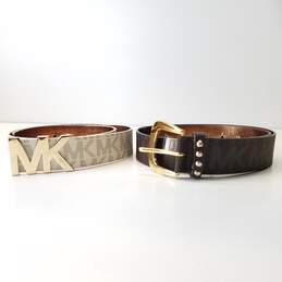 Bundle of 2 Michael Kors Women Belts Size Small