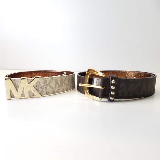 Bundle of 2 Michael Kors Women Belts Size Small image number 1