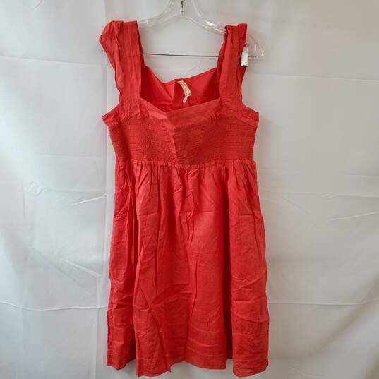 Bright Orange Cotton Dress Size 14 image number 1