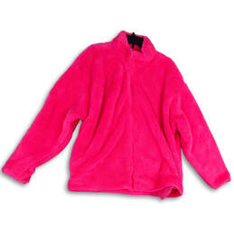 Womens Pink Regular Fit Long Sleeve Full Zip Jacket Size XL