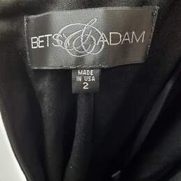 Betsy Adam Sleeveless Maxi Evening Gown Black Maxi Dress Women's 2 NWT alternative image