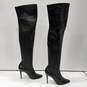 Escada Women's Knee Long Black Heel Boots Size 7.5 image number 1