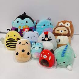 Bundle of Assorted Multicolor Squishmallows Plush Toys In Various Sizes