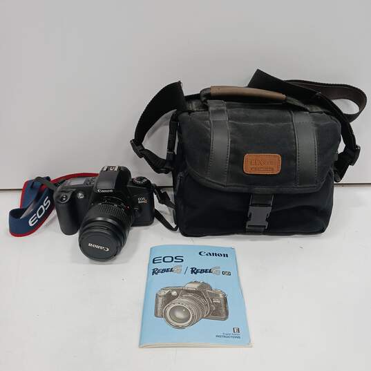 Canon EOS Rebel G 35mm SLR Film Camera in Tamarac Carry Case image number 1