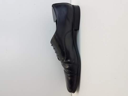 Salvatore Ferragamo Black Cap Toe Oxford Dress Shoe Size 10 Authenticated image number 2