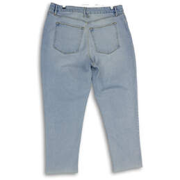 Womens Light Blue Denim 5-Pocket Design Skinny Leg Jeans Size 14 alternative image