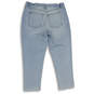 Womens Light Blue Denim 5-Pocket Design Skinny Leg Jeans Size 14 image number 2