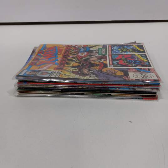 16pc Bundle of Assorted Marvel Comic Books w/Canvas Water Bag image number 3