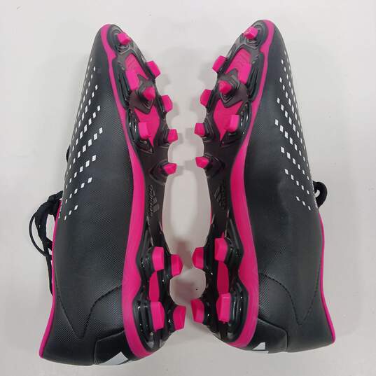 Adidas Predator Woman's Pink and Black Cleats Size 9 image number 7