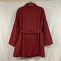 Women's Red London Fog Double-Breasted Trench Coat, Sz. XL image number 2