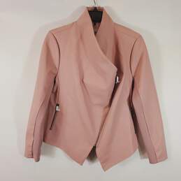 B.B. Dakota Pink Faux Leather Jacket M NWT