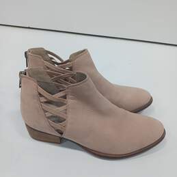 Seychelles Dusty Rose Criss-Cross Leather Booties Size 6.5 alternative image