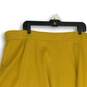 NWT Womens Mustard Flat Front Knee Length Pull-On A-Line Skirt Size 22/24 image number 4