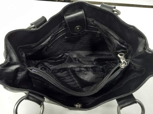 Simply Vera by Vera Wang Black Faux Leather Purse image number 4