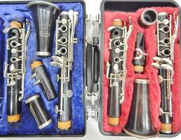 Bundy by Selmer Brand B Flat Clarinets w/ Cases and Accessories (Set of 2)