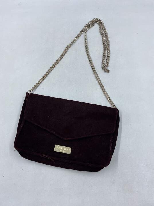 Authentic Jimmy Choo Wine Color Purse image number 1