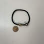 Designer Pandora S925 Sterling Silver Leather Cord Charm Bracelet w/ Charm image number 2