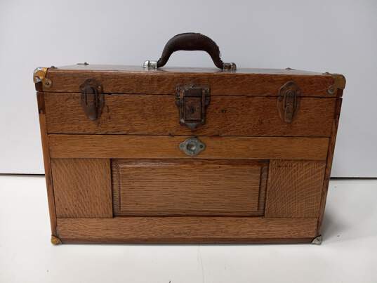Vintage, Corbin Wood Tool Box image number 1