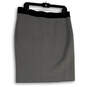 Womens Black White Herringbone Knee Length Straight & Pencil Skirt Size L image number 2