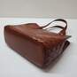 Monsac Rich Brown Leather Tote Bag Purse image number 6