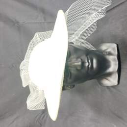 Vintage Satin Wide-Brimmed Bridal Hat