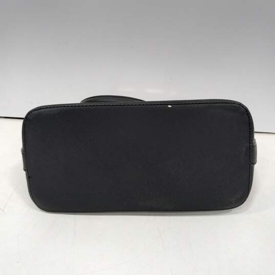 Anne Klein White & Black Color Block Shoulder Handbag image number 4