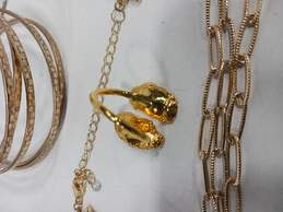 Silver & Gold Tone Fashion Costume Jewelry Set alternative image