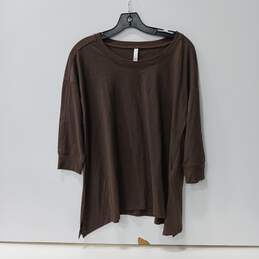 Cozy Kate Brown Long Sleeve Shirt Size S NWT