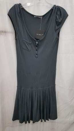 Rosa Tapioca Short Sleeve Grey Dress Size S
