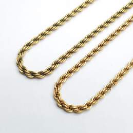 Gold Filled Rope Chain Necklace Bundle 2pcs 26.2g alternative image