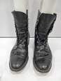 Women's Black Leather Boots Size 10 image number 1