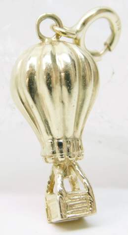 (G) 14k Yellow Gold Hot Air Balloon Charm 3.4g alternative image