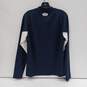 Under Armour Cold Gear Navy Blue Long Sleeve Shirt Men's Size L image number 2