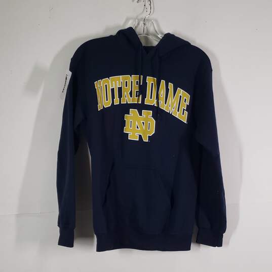 Mens Notre Dame Kangaroo Pockets Long Sleeve Pullover Hoodie Size Small image number 1