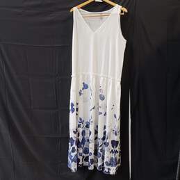 NORACORA WOMENS WHITE FLORAL DRESS SIZE XL