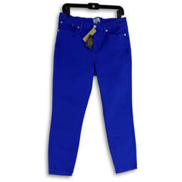 NWT Womens Blue Denim High Rise Stretch Pockets Skinny Leg Jeans Size 29