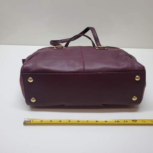 Coach Bags Coach Taylor Leather Alexis Carryall Burgundy image number 5