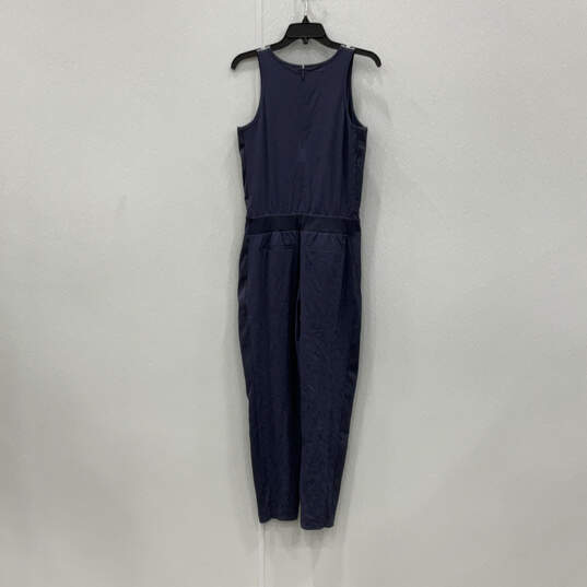 Womens Blue Brooklyn Textured Sleeveless Back Zip One Piece Jumpsuit Size 2 image number 2
