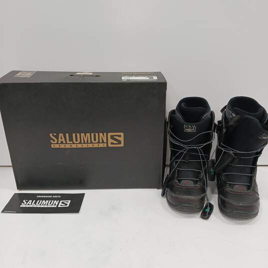 Salomon K2 Men's Black Snowboarding Boots Size 8.5 image number 1